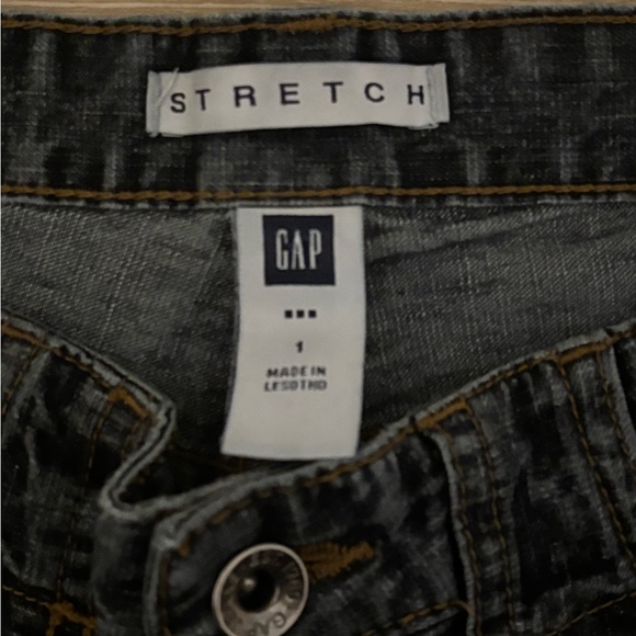 VINTAGE Y2K Gap Bootcut Jeans Low Rise Dark Faded Wash Pockets - Picture 6 of 8